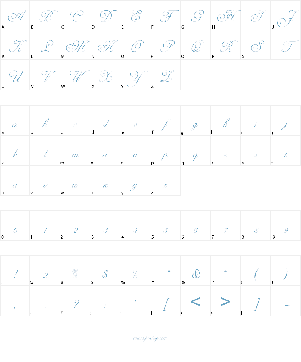 Adine Kirnberg Font Character